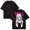 Můj Cosplay Darling Marin Kitagawa Roztomilé Anime Vintage Tričko Otaku Styl Tričko 2026 Léto Unisex Dámské Bavlna Y2K Oversized Tričko