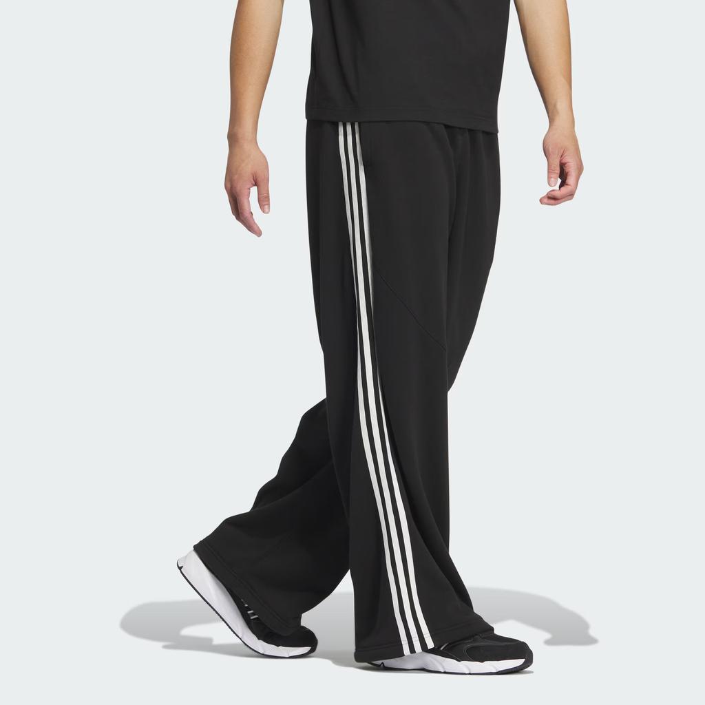 Adidas St Knit Track Joggers Loose Fit Sports Drawstring Simple Casual Pants Men Bottoms Black JI8645