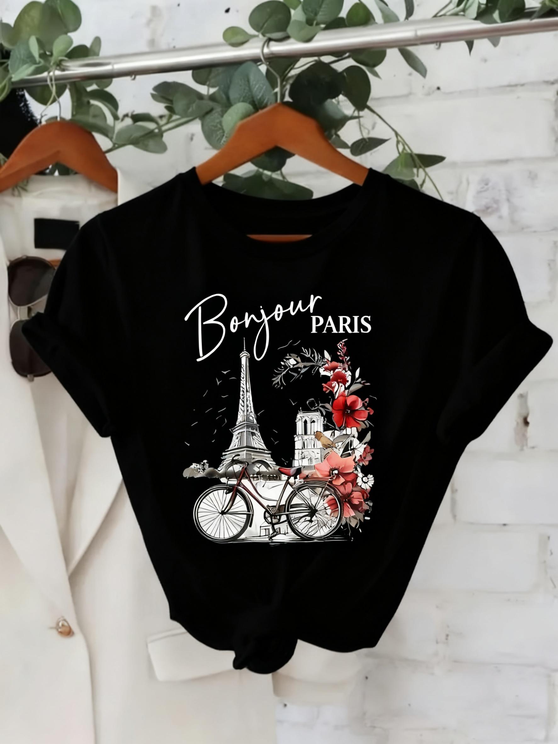 

Женская футболка - Удобная и свободная с круглым вырезом - Подходит для всех сезонов - Элегантный повседневный топ - Европейский размер S чёрный