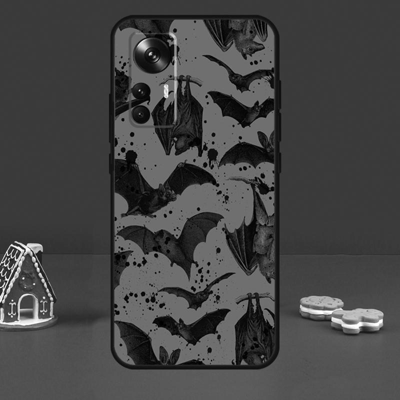 Goth Vampire Bat Gothic Case For Xiaomi 15 14 17 Ultra 13T 14T 15T Pro Cover For POCO X7 Pro X6 X5 F5 F6 F7 F8 Ultra