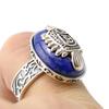 925 Sterlingové stříbro The Vampire Diaries Damon Salvatore Lapis Lazuil Pánský prsten Šperky US Velikost 8 12#