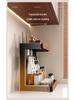 Retro Solid Wood Multi-Functional Kitchen Rack: Seasoning Storage, Jar and Bottle Holder, Knife Organizer.