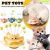 Interactive Cat Toys For Indoor Cats, Wobbly Stimulating Toys To Keep Bored Adult Cats Busy And Entertain Themselves, Cute And Fun Feather And Bal