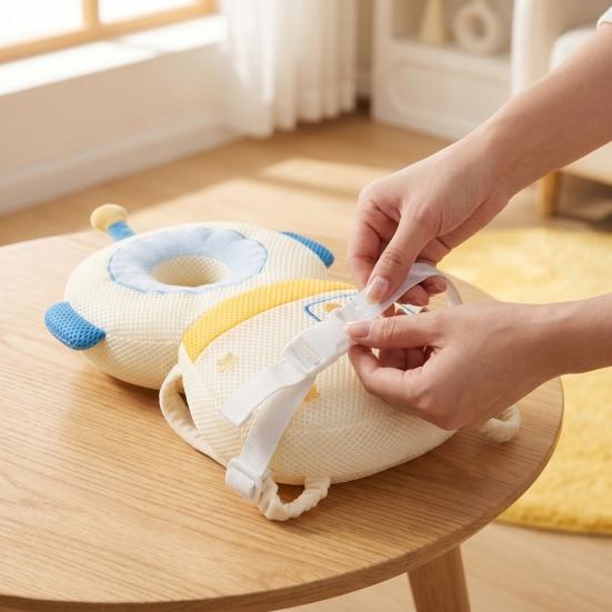 Zaino Protettore per la Testa del Bambino Yousheng, Imbottitura Morbida Riempita Previene le Cadute all'Indietro dei Neonati, Carino Zaino Cuscino Animale di Peluche per la Sicurezza della Testa dei Bambini Piccoli