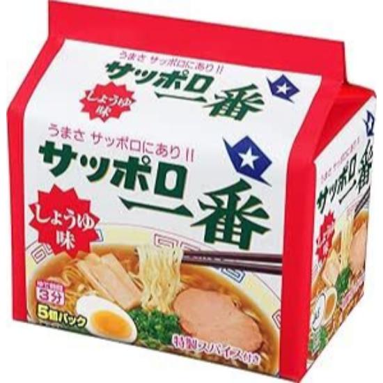 

Sapporo Ichiban Soy Sauce Ramen (Shoyu Flavor) 5-Pack