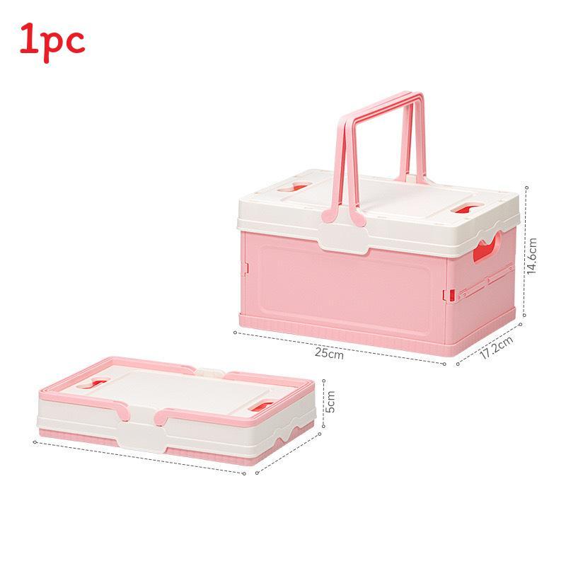 Foldable Multifunctional Pp Storage Bin With Handle For Kitchen And Pantry Organization