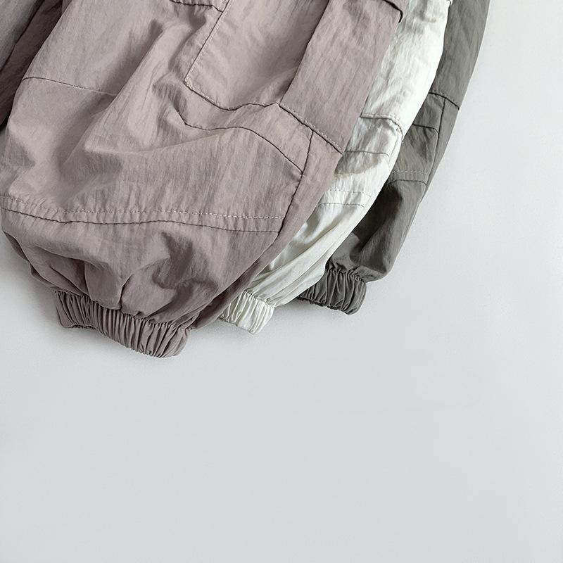 Spring and Summer Baby Thin Work Pants Mosquito Proof Breathable Pants Korean Personalized