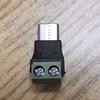 2-teiliger USB-C-Stecker auf 2-Pin Lötloser Verbinder Crimp-Klemmen-Adapter 5V3A Stromausgabe für die Reparatur kleiner Gadgets
