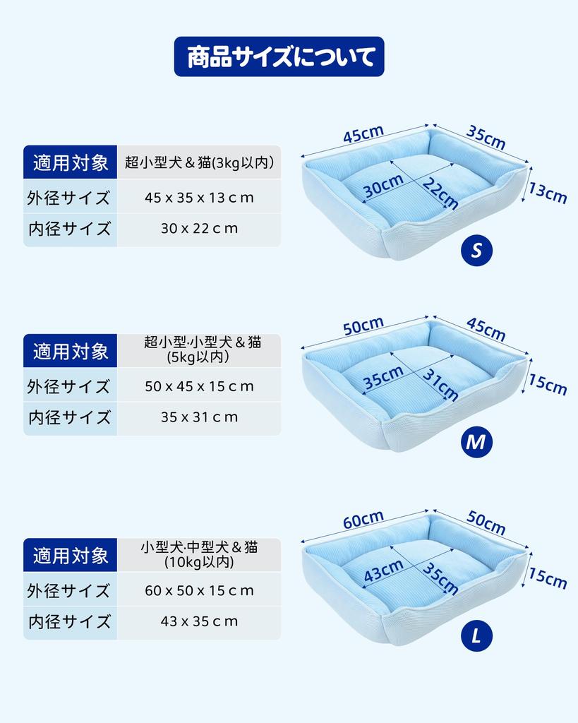 JEMA Gemma Dog and Cat Cooling Summer Pet Summer Pet Pet Dog Cat Ultra Cooling Composite 3D Heat Blue Bed, Bed, Washable, Bed, Sofa, Cushion, Bed,