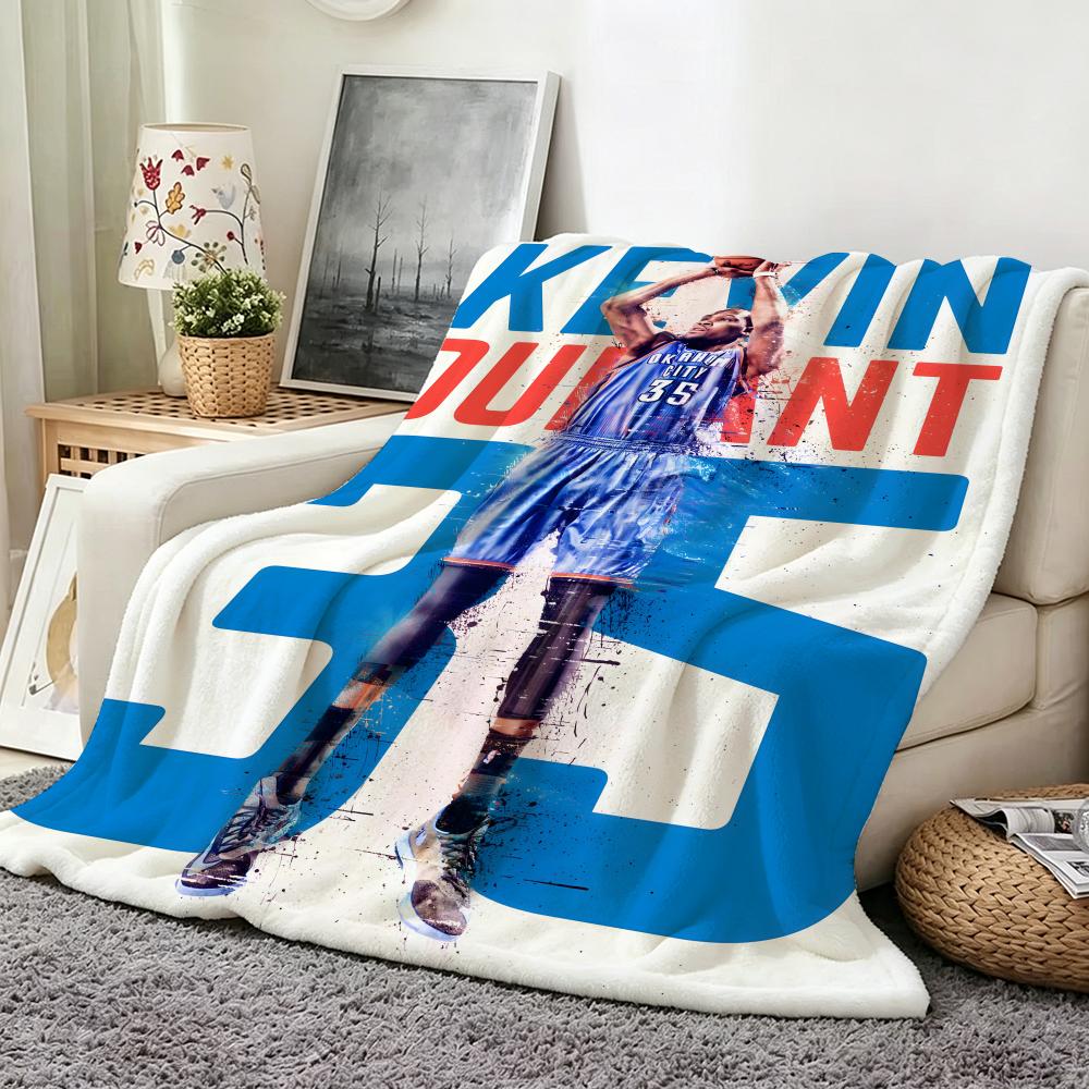 Athlete K Kevin D Durant Throw Flannel Throw Blanket Suitable for Sofa Living Room Bedroom
