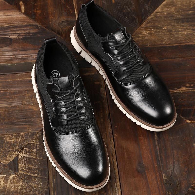 Fashion FUQIAO New Lightweight Men Summer Shoes Fashion Sneakers Comfortable Loafers Breathable Leather Casual Men Shoes