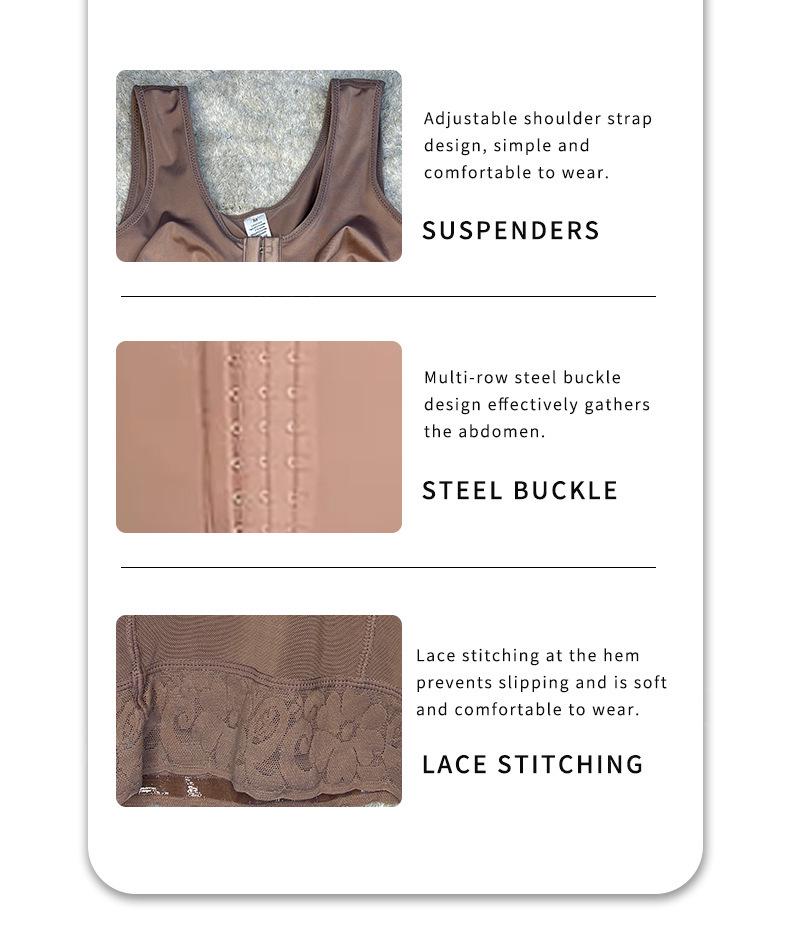 Plus Size Hook-and-Eye Open Crotch Body Shaper: Tummy Control & Hip Lift Slimming Bodysuit