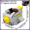 MOC Hedgehog Mech Bricks Car Game Anime Airship Dr Eggmaned Robot Compatible Figure Building Blocks Toys For Children Adult Gift