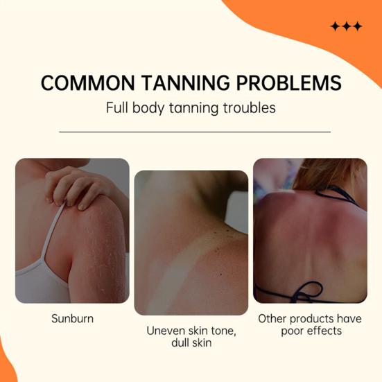 40/80G Intensive Bräunungscreme Bräunungsbeschleuniger Wasserdicht Lang Anhaltend Feuchtigkeitsspendend Nährend Körperbräunungslotion Selbstbräuner Gel