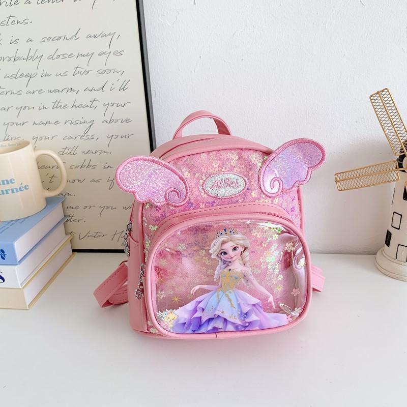 

Childrens Cartoon Backpack With Pu Material And Lightweight Design For Kindergarten Girls RosePink