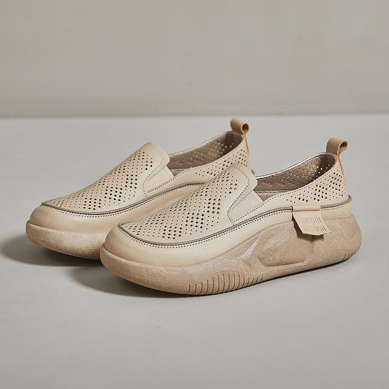 Sneakers Women Summer Platform Shoes Breathable Woman Sneakers Non-slip Thick Bottom Lacing Women's Sports Shoes