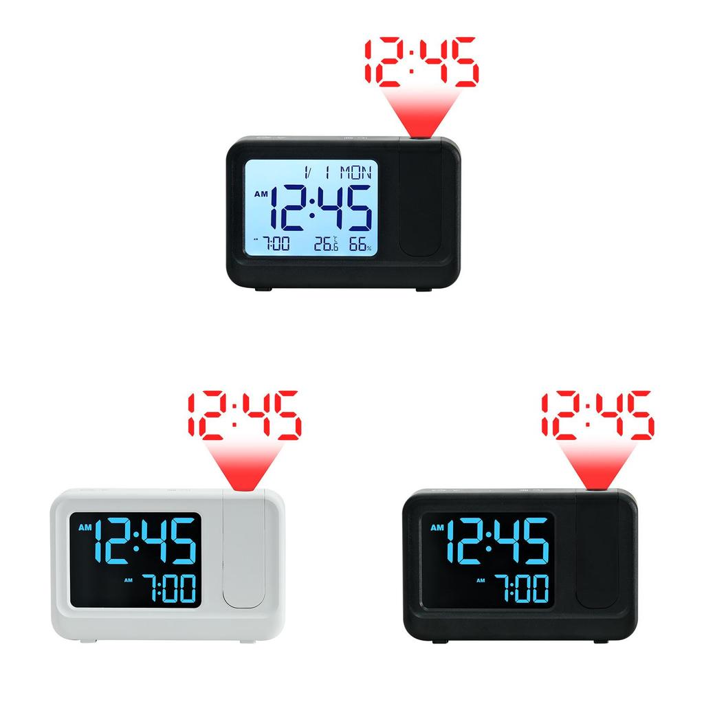 Minimalist Lcd Table Clock With Calendar And Alarm For Living Room Use