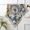 Spring and Autumn New Herringbone Square Scarf Fashion Versatile Silk Wool Shawl Women's Premium Light Luxury Silk Hair Scarf