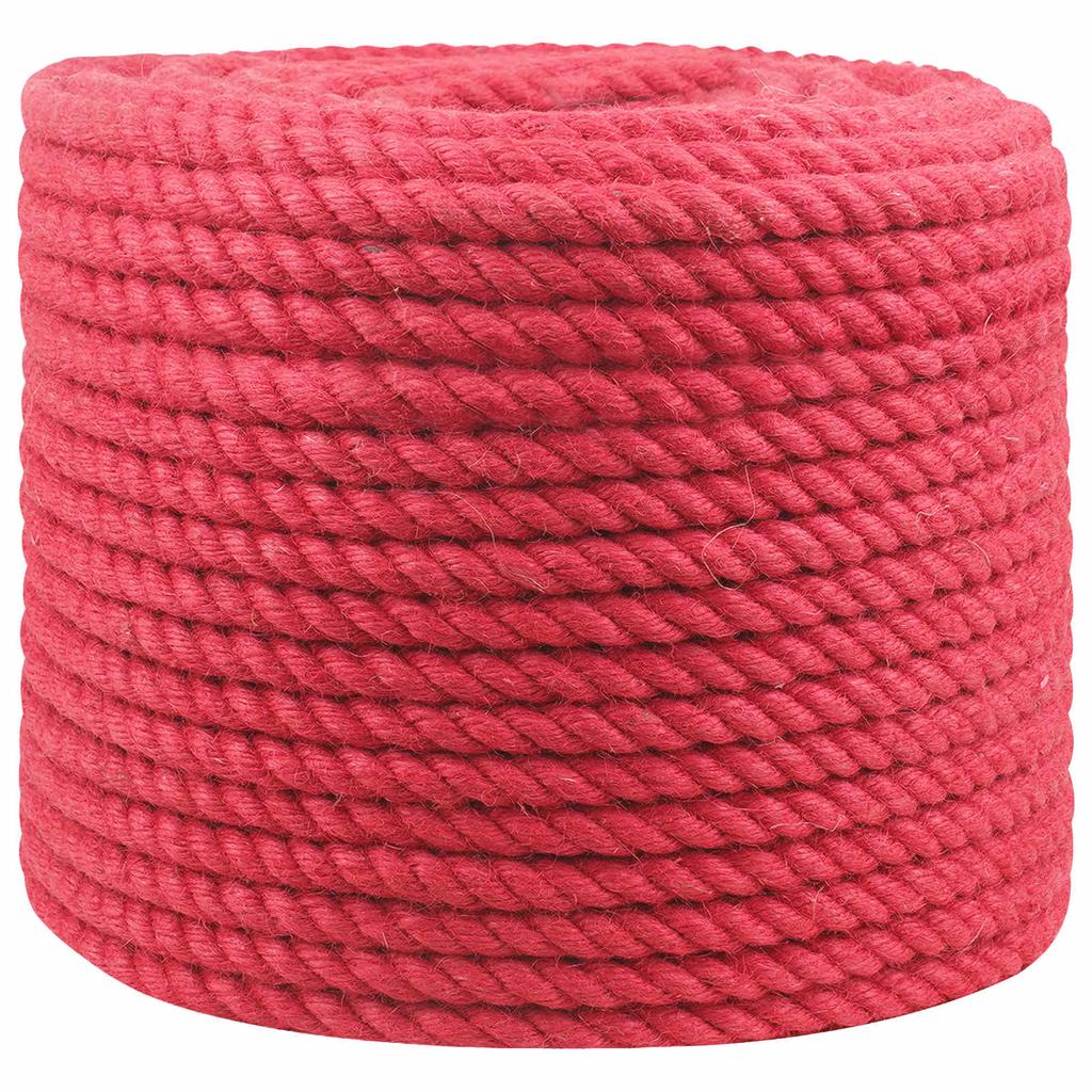 Jute Rope Red 100percent Tossa Jute