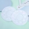 10-Hole Plum Blossom Mixing Palette for Acrylic, Watercolor, Oil Painting, Plastic, 17cm Round, Color Mixing Tray