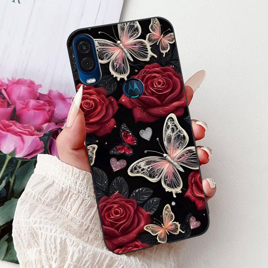Για θήκη Motorola One Vision Κάλυμμα ONEVision Μοντέρνο Ζωγραφισμένο Σιλικόνης Μαλακό Πίσω Κάλυμμα Για θήκη Motor One Macro Προστατευτικό Κέλυφος
