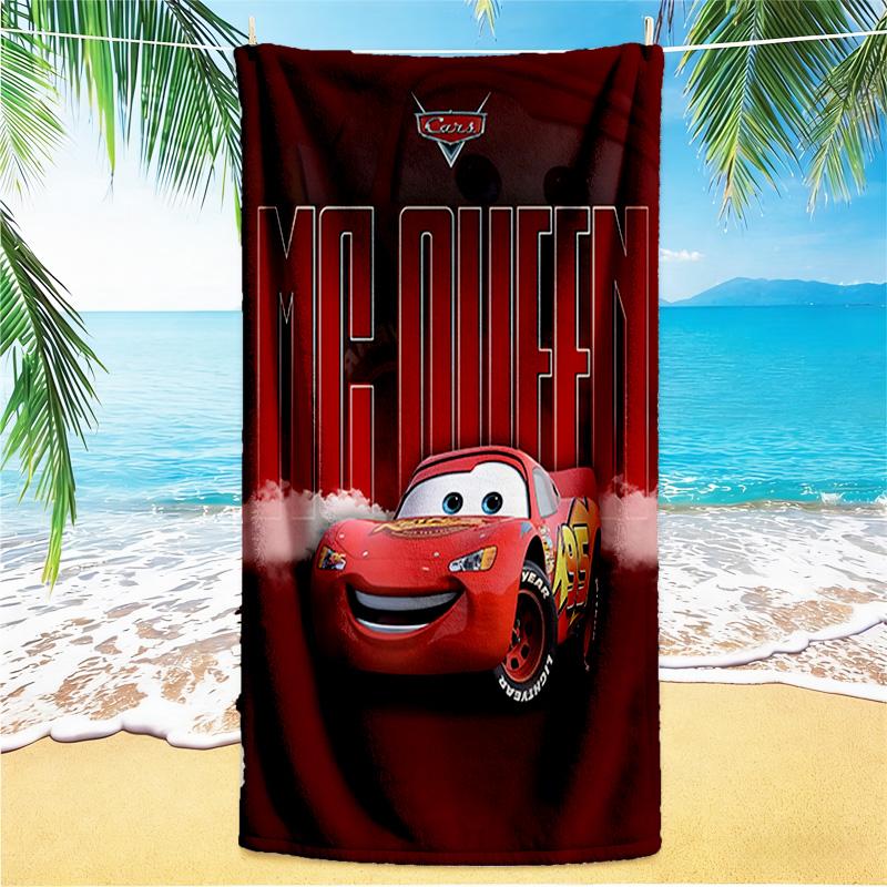 1pc Mcqueen beach towel,quick drying absorbent beach towel,outdoor sports swimming beach towel,Soft and comfortable Y71813