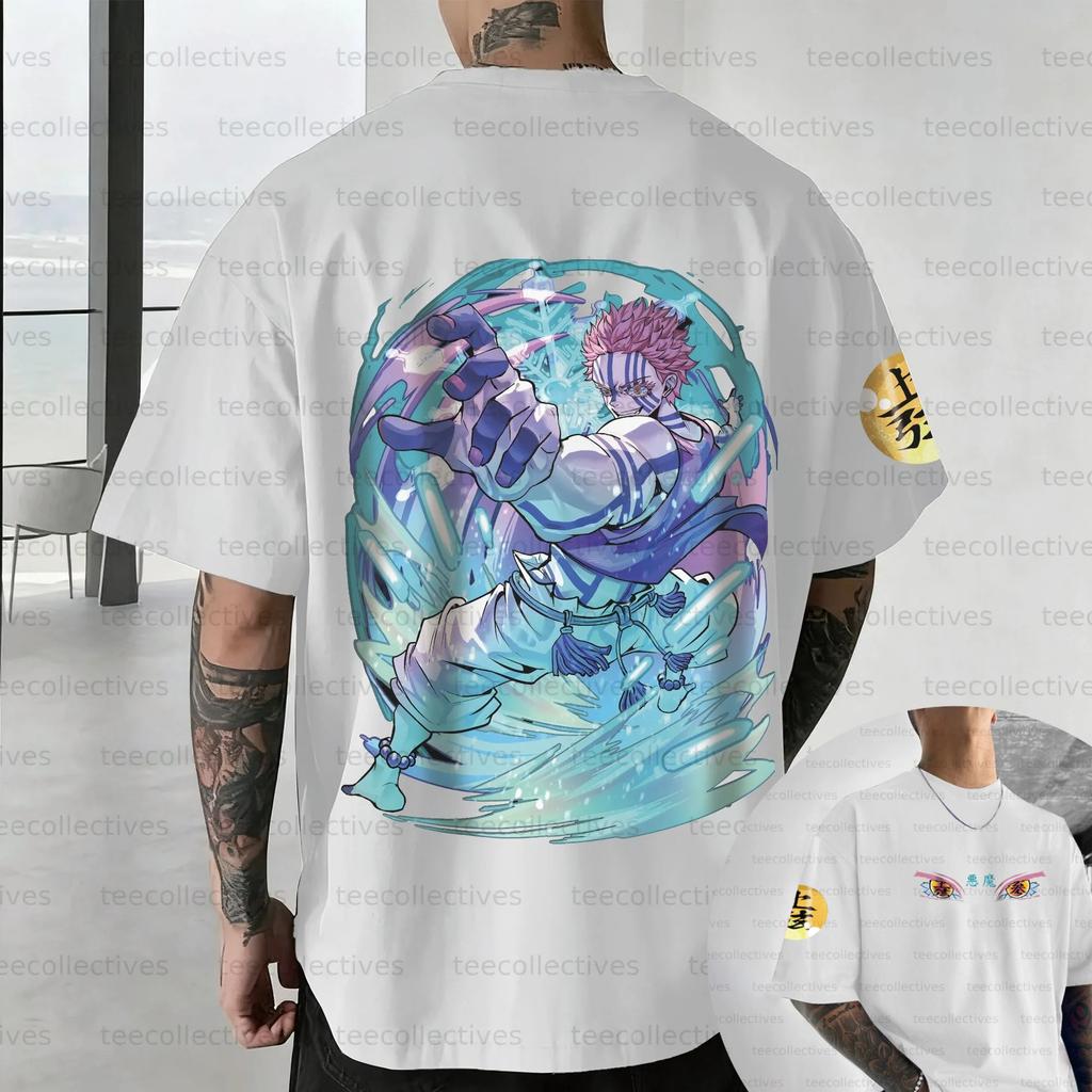 Demon Slayer Shortsleeved Mens and Womens Same Style Comfortable Shortsleeved Couples Clothing Casual Shortsleeved Popular