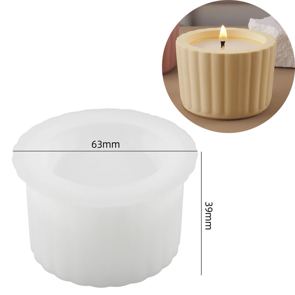 Round Gypsum Flower Pot Mold DIY Concrete Cement Candle Jar Silicone Molds Epoxy Resin Storage Box Handicraft Mould Home Decor