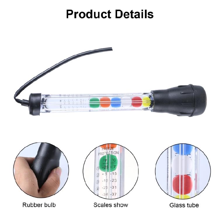 Dials Type AntiFreeze Coolant Tester Car Battery Liquid Densitometer 6/12V Car Radiator Coolant Tester