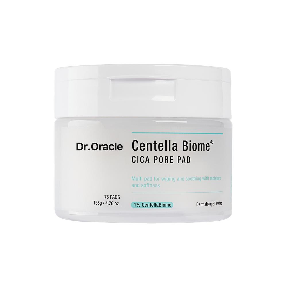 Dr. Oracle Centella Biome Cica Pore Toner Pads 75 Sheets Calming Relieving