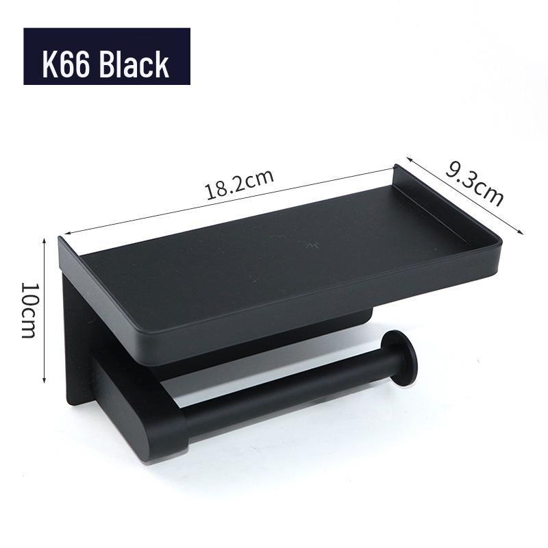 Stainless Steel 304 Punch-Free Bathroom Tissue & Phone Holder