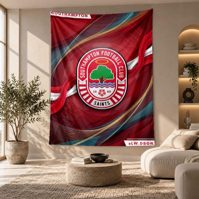 Decorative Tapestry,Southampton Football Printed Wall Art, Lightweight Wall Hanging For Bedroom Background