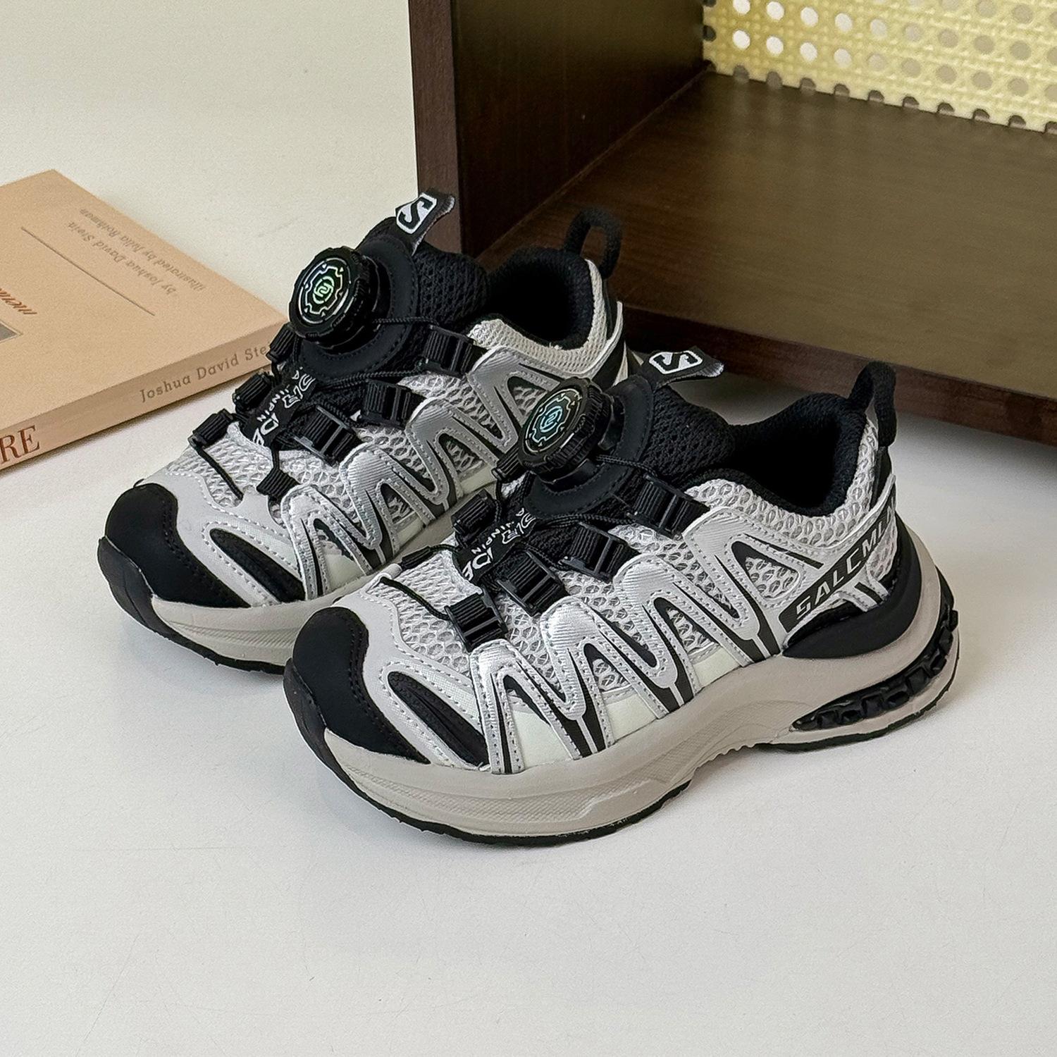 

Rotary buckle students autumn 2025 new children s sports shoes mesh light breathable men s and women s sports shoes 26-30 yards whole hand 5 pairs starting batch