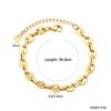 Vakuumvergoldetes Goldkettchenarmband Stilvolles Design für Damen Herren Perfektes Geschenk für jeden Anlass