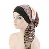 Ethnisch bedruckter Turban Pelz-Kopftuch Nachtmütze Breiter Rand Elastisches Damen-Bandage