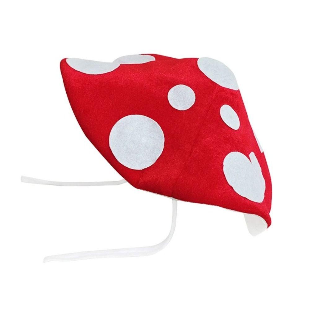 Cartoon Mushroom Plush Hat Plush Cosplay Headgear Cute Roleplaying Photo Hat Photo Session