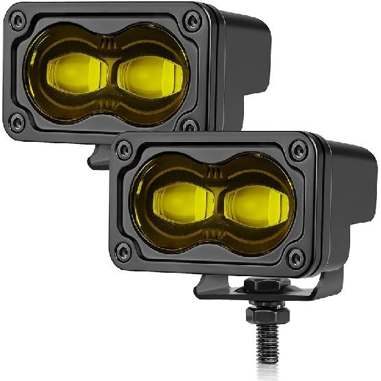3 Inch Driving Lights 2Pcs 40W LED Pod Light Off Road Spot Light Bar Super Bright Work Flood Light Cube Combo LED Bumper Lights Fog Light For Truck