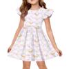 Girls' Summer Princess Dress - A-Line T-Shirt Dress Easter Day