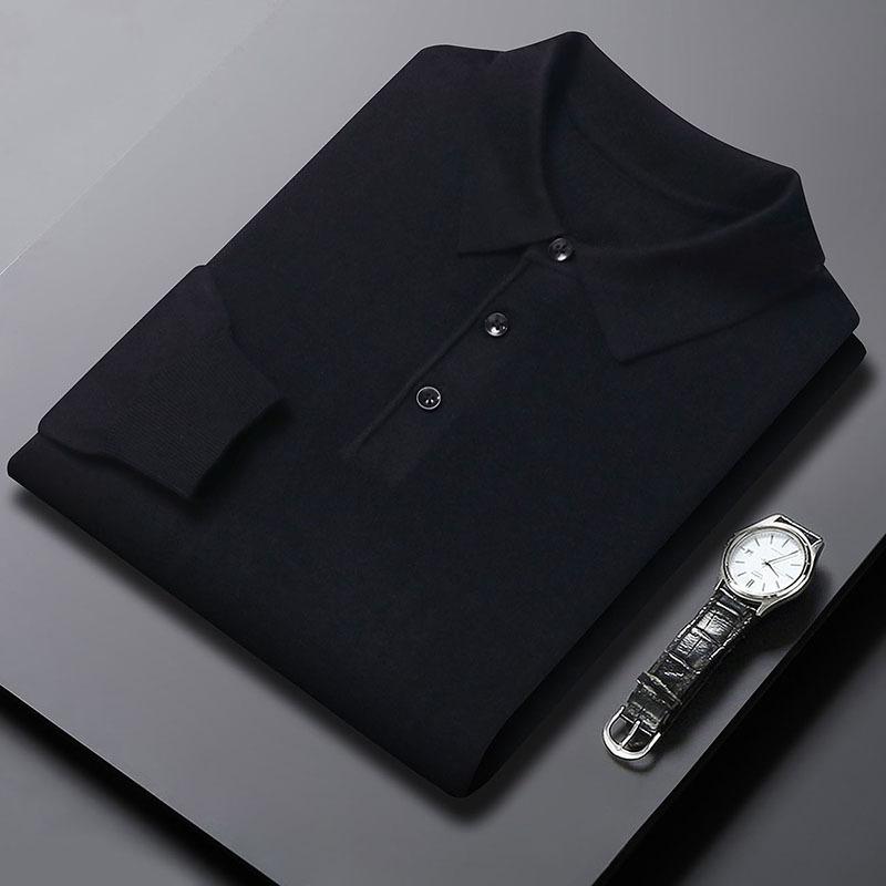 

Осень и зима новый свитер мужской свитер мужской пуловер с лацканами свитер мужская рубашка поло 4XL