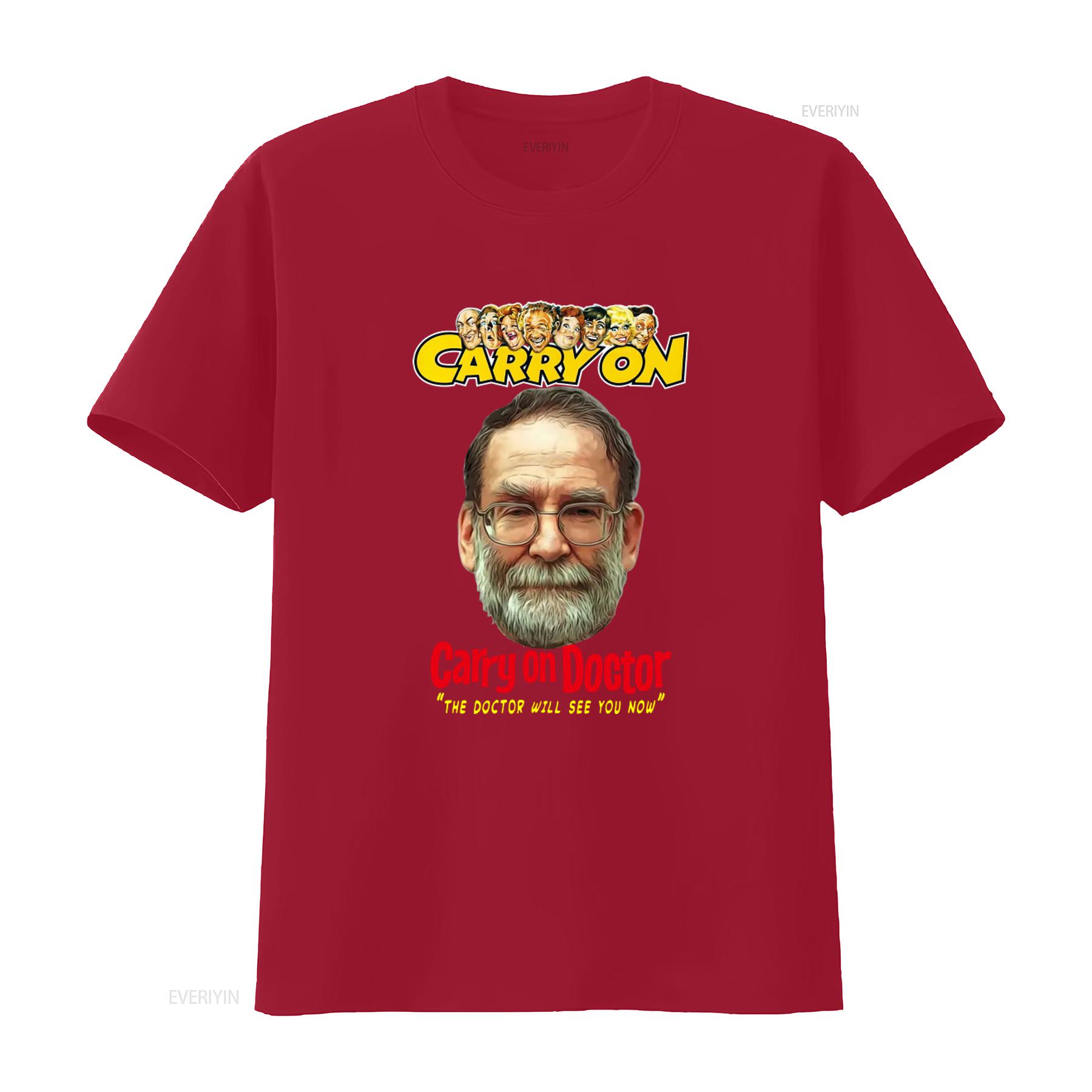 

Carry on Doctor T shirt Unique Design with THE WILL SEE YOU NOW Quote vintage Washed streetwear Breathable homme S