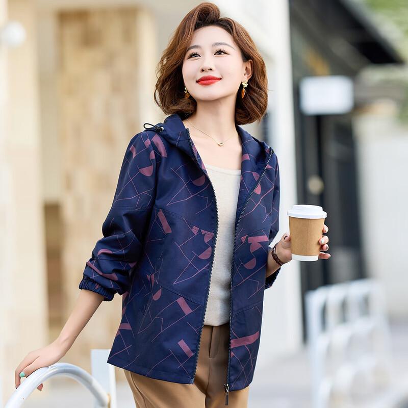 Baolianduo Women's Casual Hooded Baseball Jacket