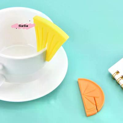 6Pcs Cup Markers Fruit Pattern Silicone Wine Glass Durable Drink Marker For Drinks Cups