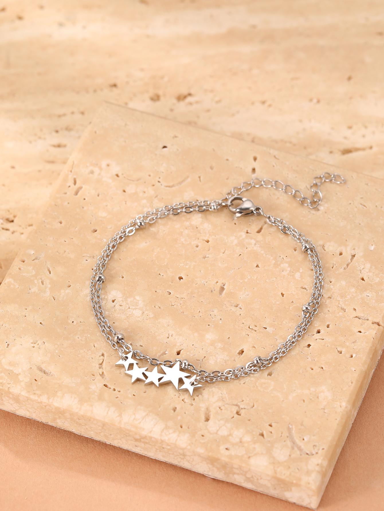 

Браслеты из нержавеющей стали Элегантный кулон Барочный стиль Готическая цепочка y2k Аксессуар Браслет для женщин Циркон Подарок