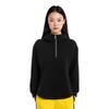 Li Ning Comfortable Simple Loose Casual Pullover Hoodie Women Hoodies Black AWDTA56-2