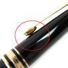 Very Good MONTBLANC fountain pen Meisterstck Classic white star Black gold 14K  Used