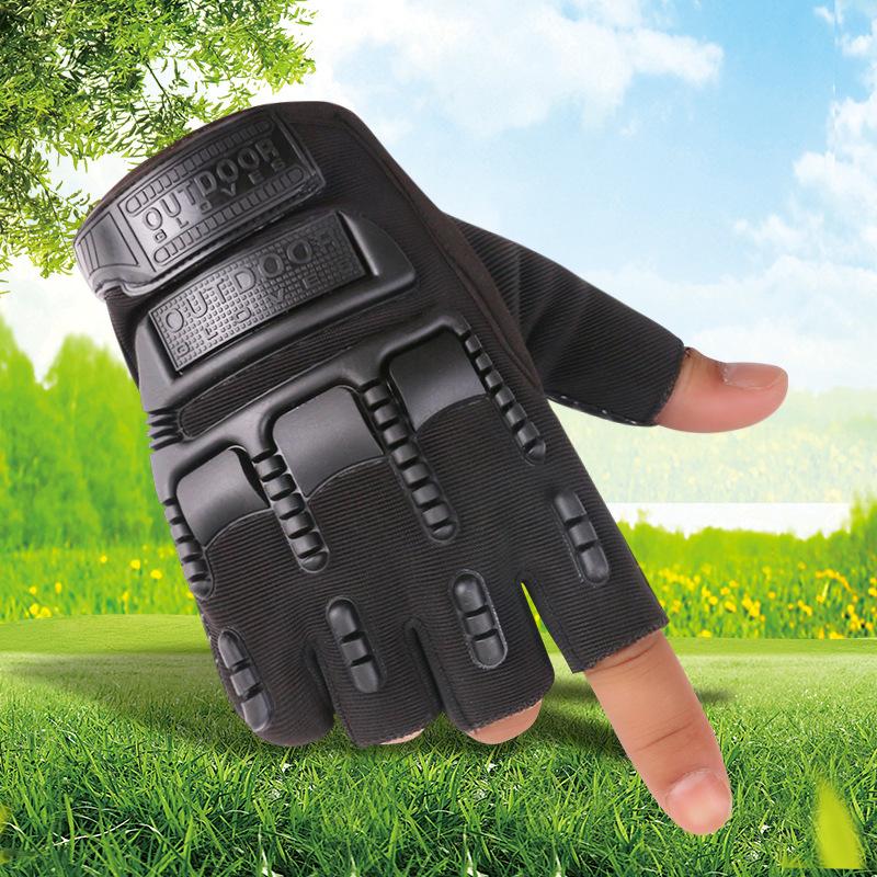 New cycling gloves outdoor sports field mountaineering non-slip men's military fans protective training half-finger tactical gloves
