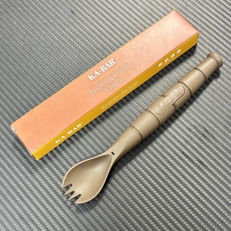 

Тактический Мини-Набор Столовых Приборов EDC Outdoor Многофункциональный Инструмент Вилка Ложка Нож Комбо Необходимое Снаряжение для Кемпинга и Пешего Туризма