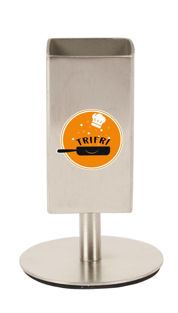 Trifri Toothpick Dispenser Compact Stainless Steel Cocktail Picks Holder For Patio Stool & Dinner Table one rectangular Shaped Box with stand Holder