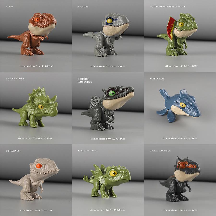 Dinosauři koušící do prstů Pohyblivé klouby Zábavné Dino Kreativní Podvodné Simulační Modely Dinosaurů Hračky Dětské Vzdělávací Hračky