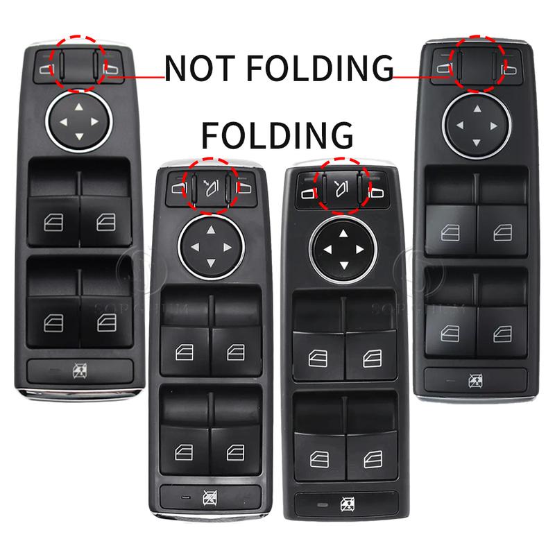 Window Switch For Mercedes Benz W212 W204 W117 W176 W156 X204 A2049055302 A2049055402 Glass Button For Benz C E Class S212 C250